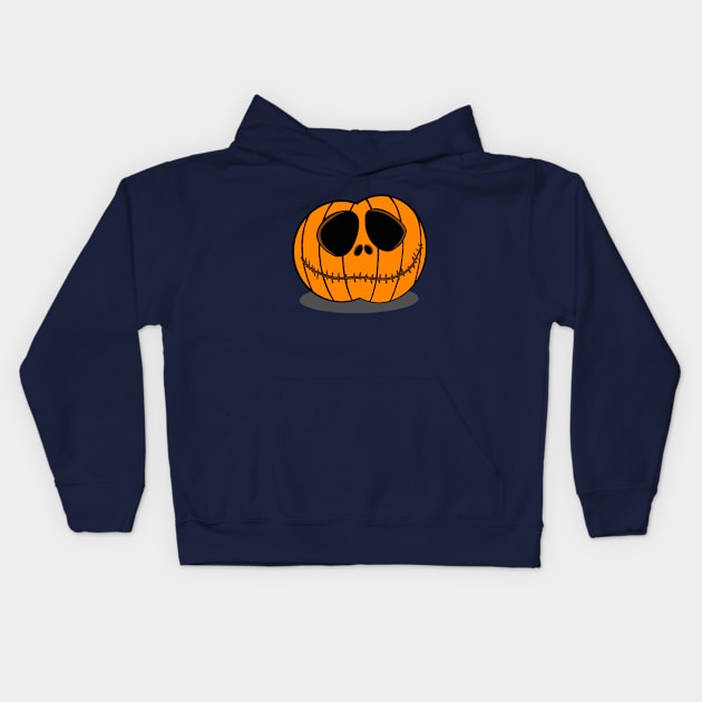 Jack Skellington Pumpkin Kids Hoodie by Jamie Collins